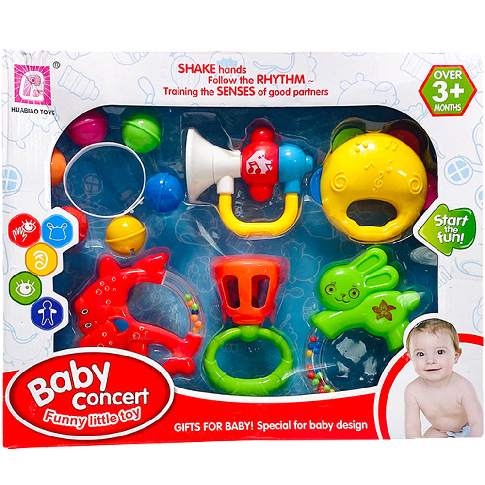 Set of 6 Baby Concert Teething Rattles Lebanon