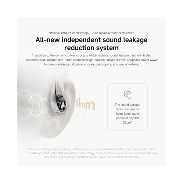 Xiaomi OpenWear Stereo - True Wireless Bluetooth Headphone, Open-ear design, Hi-Res Audio, 17x12mm dynamic driver, 10mm sound leakage reduction driver, Up to 38.5h batterylife