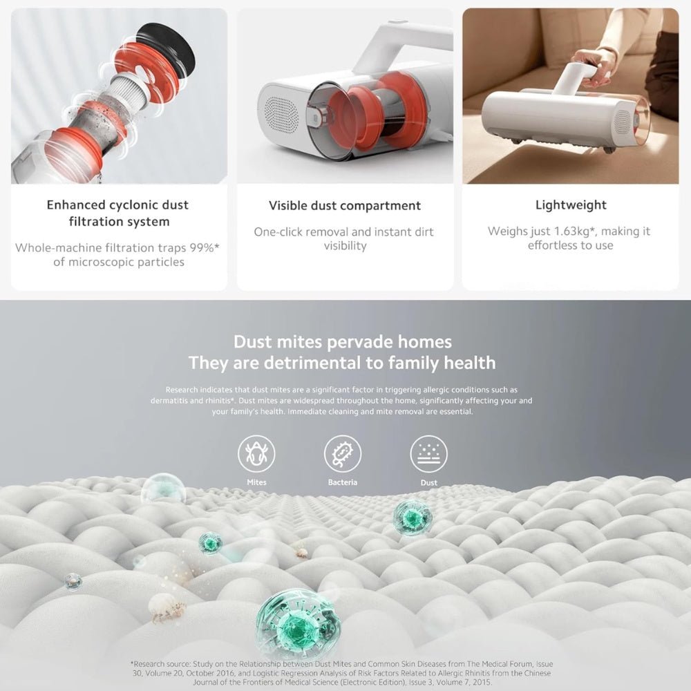 Dust Mite Vacuum Cleaner Xiaomi Mattress UV