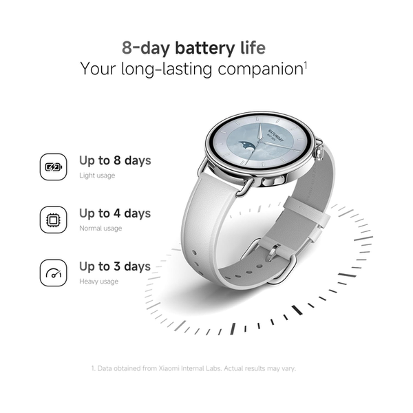 Xiaomi Watch S4 41mm AMOLED display with a Slim, Elegant Design, Strap Sunset Gold
