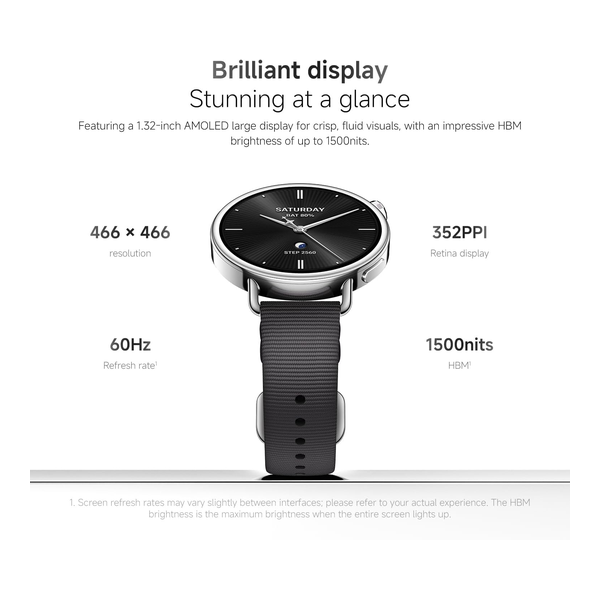 Xiaomi Watch S4 41mm AMOLED display with a Slim, Elegant Design, Strap Sunset Gold
