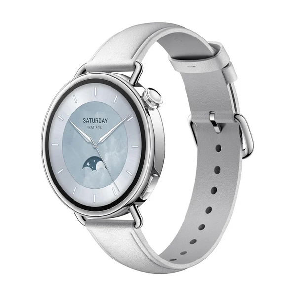 Xiaomi Watch S4 41mm AMOLED display with a Slim, Elegant Design, Strap White