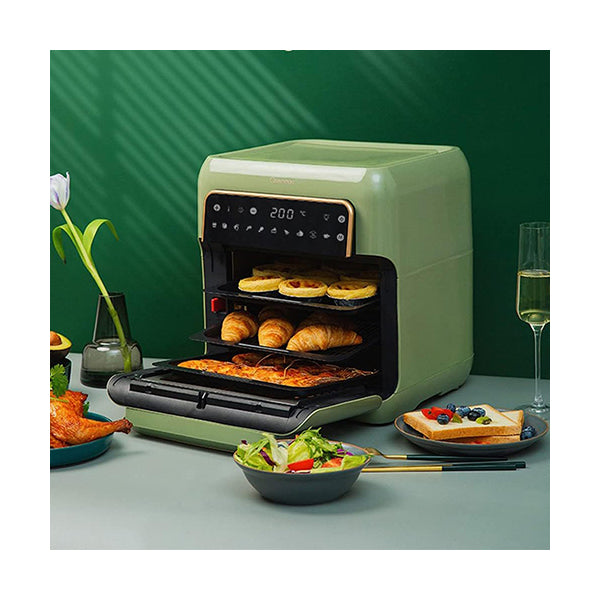 Xiaomi Onemoon OA9 Electric Air Fryer Oven 10L Large Capacity Non-Stick Multifunctional Cooker - 1500W Green, Adjustable Temperature Control Knob, Safe and Non-Toxic