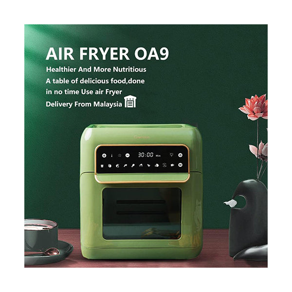 Xiaomi Onemoon OA9 Electric Air Fryer Oven 10L Large Capacity Non-Stick Multifunctional Cooker - 1500W Green, Adjustable Temperature Control Knob, Safe and Non-Toxic