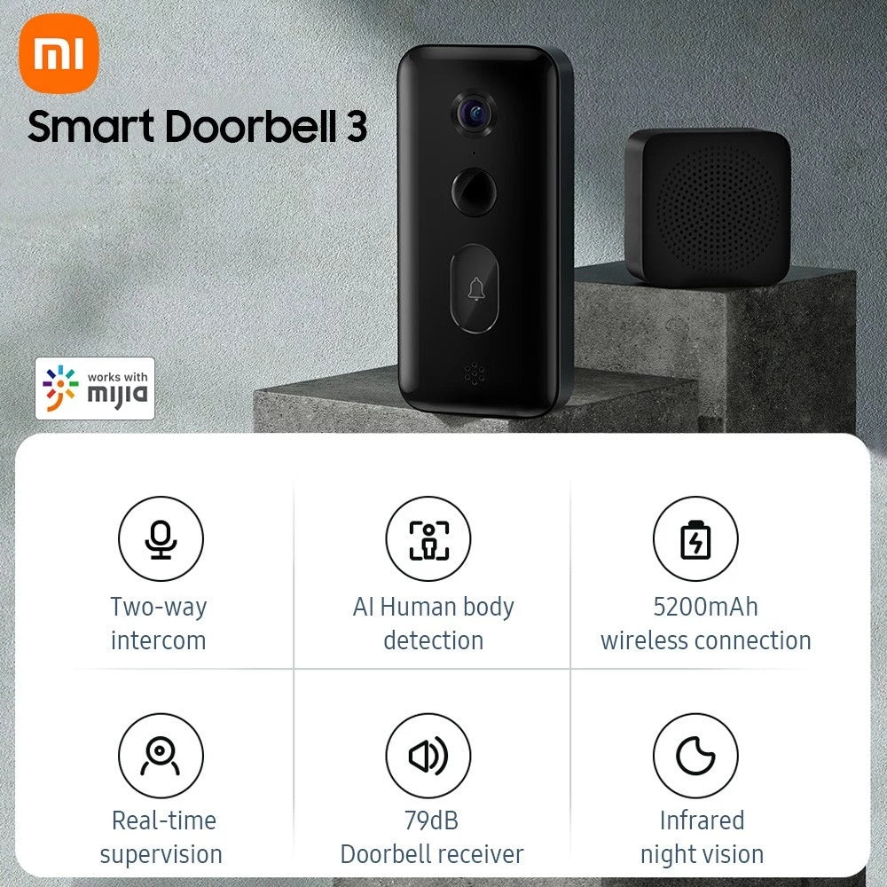 Xiaomi Smart Doorbell 3 2K Wireless