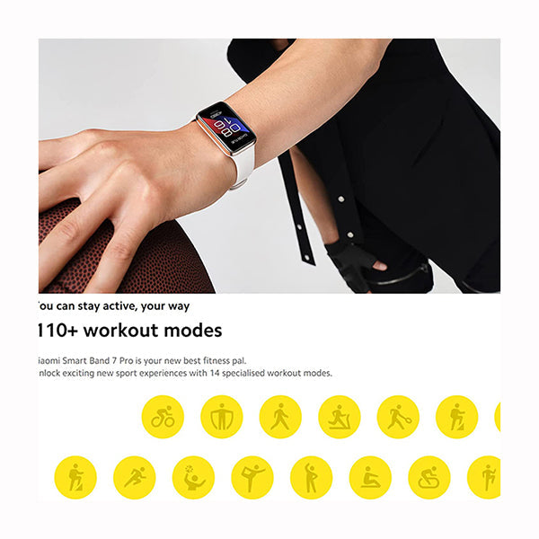 Xiaomi Band 7 Pro Smartwatch GPS, Health & Fitness Tracker High-Res 1.64" Heart Rate & SPO₂ Monitoring, 110+ Sports Modes, 12Day Battery Smart Watch