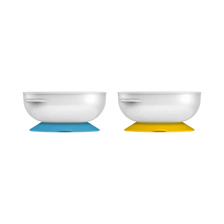DrBrown's - No Slip Feeding Bowls - 2pack - Blue/Yellow