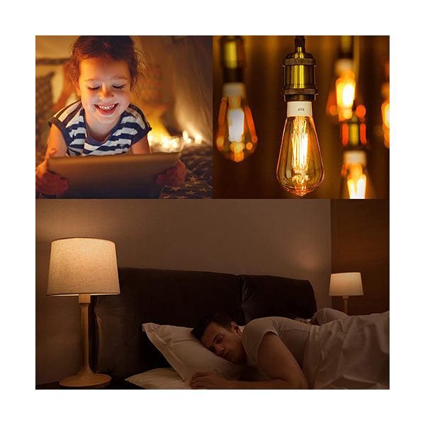 Yeelight YLDP23YL LED Filament Bulb (Piston Shape), E27, 6W, 500lm, Works with Alexa, Works with OK Google, Works with Apple HomeKit, Works with SmartThings