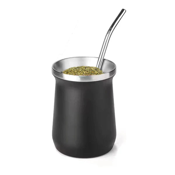 phoneix mate colored double wall stainless steel + straw