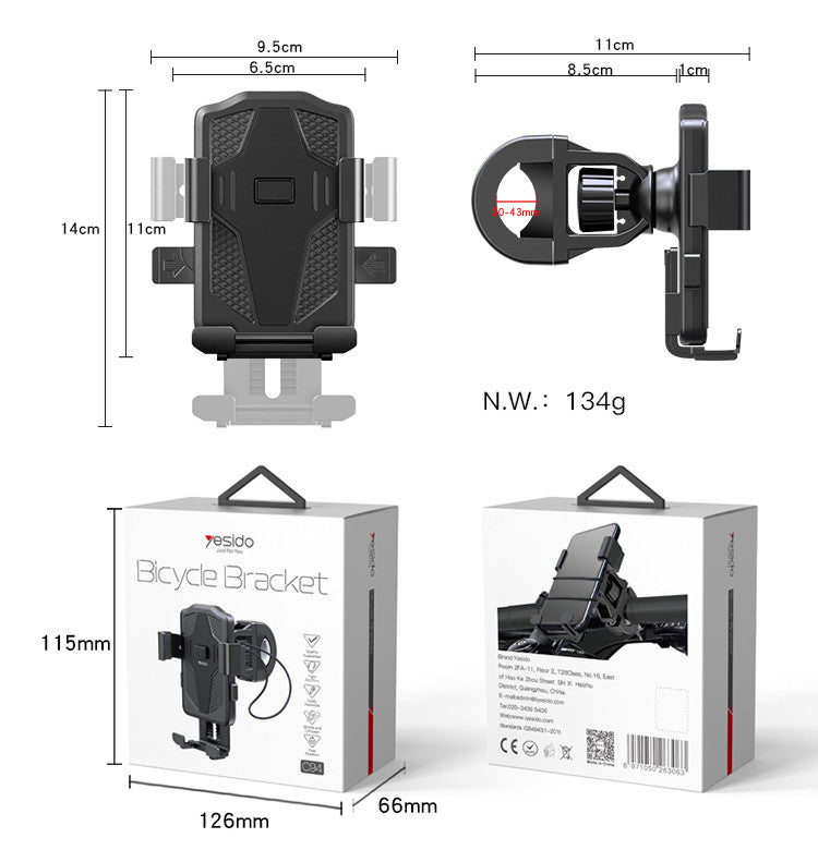 Yesido C94 Bicycle Bracket Phone Holder