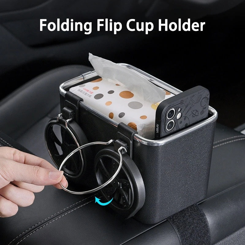 Multi-function Car Storage Box Armrest Organizers Car Interior Stowing Tidying Accessories for Phone Tissue Cup Drink Holder