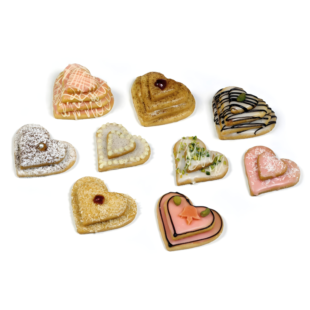 ZENKER Heart Shape Cookie Cutter Set – 3 Stainless Steel Pieces
