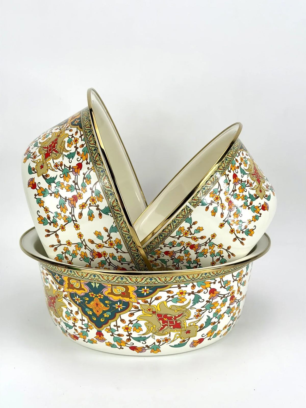 Decorative Enamel Bowl