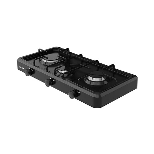 Zilan Gas Cooker Three Burner, Aluminum Burner Body Resistant To Corrosion - ZLN7138