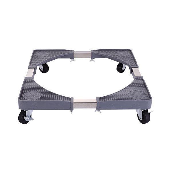 Zilan Stand for Fridge, Adjustable Dimension, Metal Body, Plastic Corners, Load Up To 300Kg Max, 4 Wheels - ZLN1642