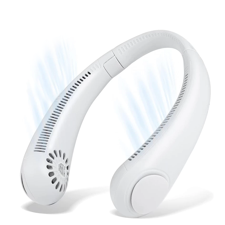Portable Neck Fan – Hands-Free Bladeless Wearable Fan with Rechargeable Battery - Medaid International